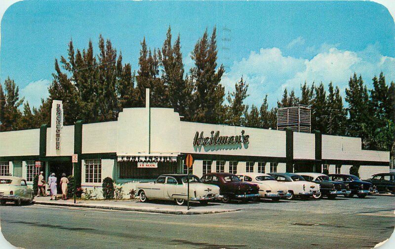 Automobiles Beachcomber Restaurant 1959 Postcard Cook 11599