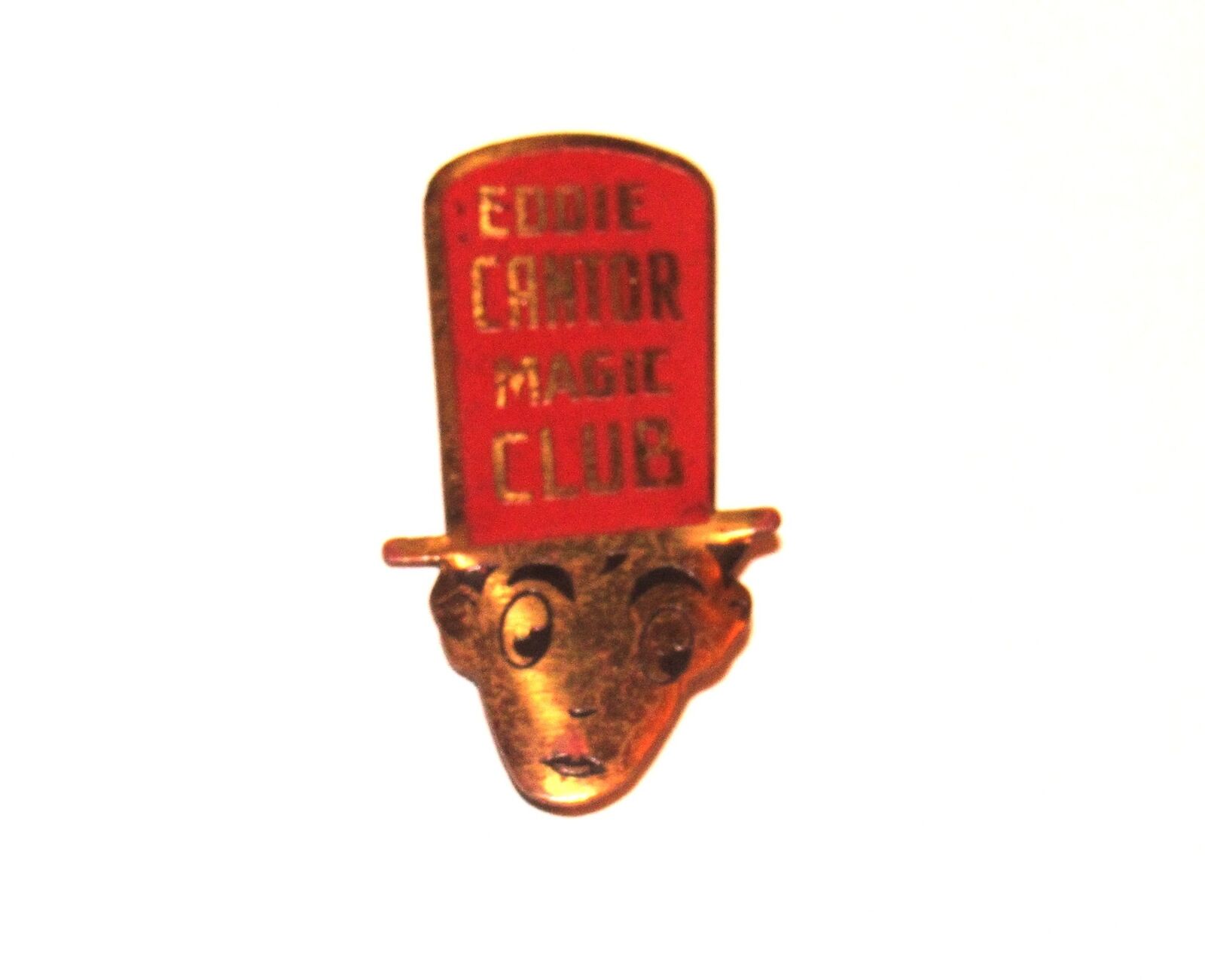 Vintage 1930\'s Eddie Cantor Magic Club Premium Figural Pinback Pin Badge