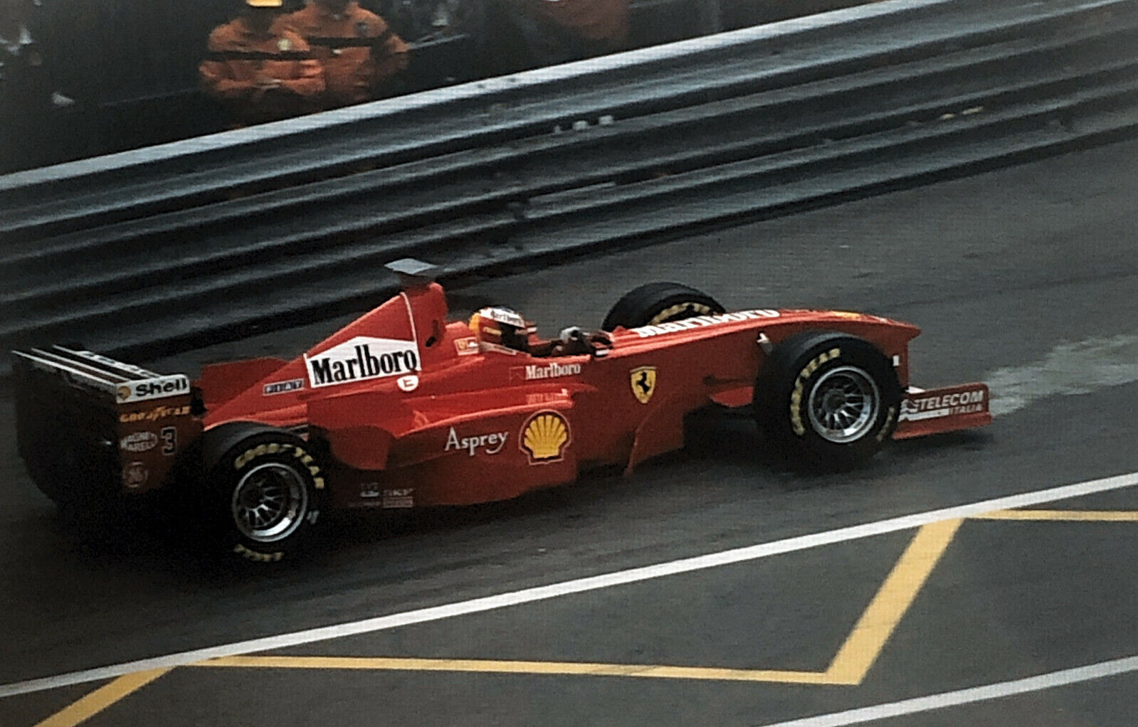 1998 Monaco Grand Prix F1 Racing 35mm Slide Photo Michael Schumacher Ferrari 
