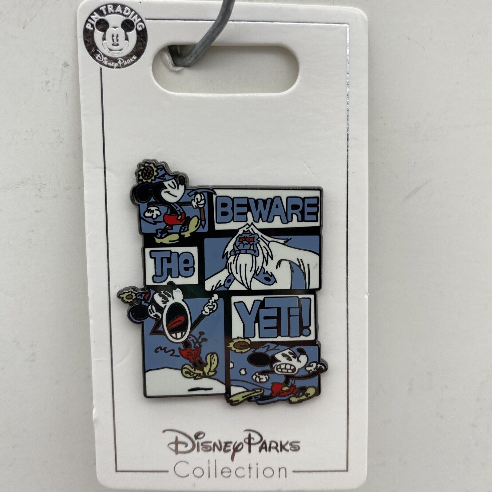 Disney Parks Pin Mickey Mouse Shorts Beware of the Yeti Expedition Everest 