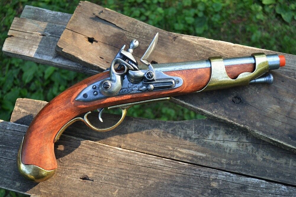 French Napoleonic Era Cavalry Flintlock Pistol - Lewis & Clark - Denix Replica