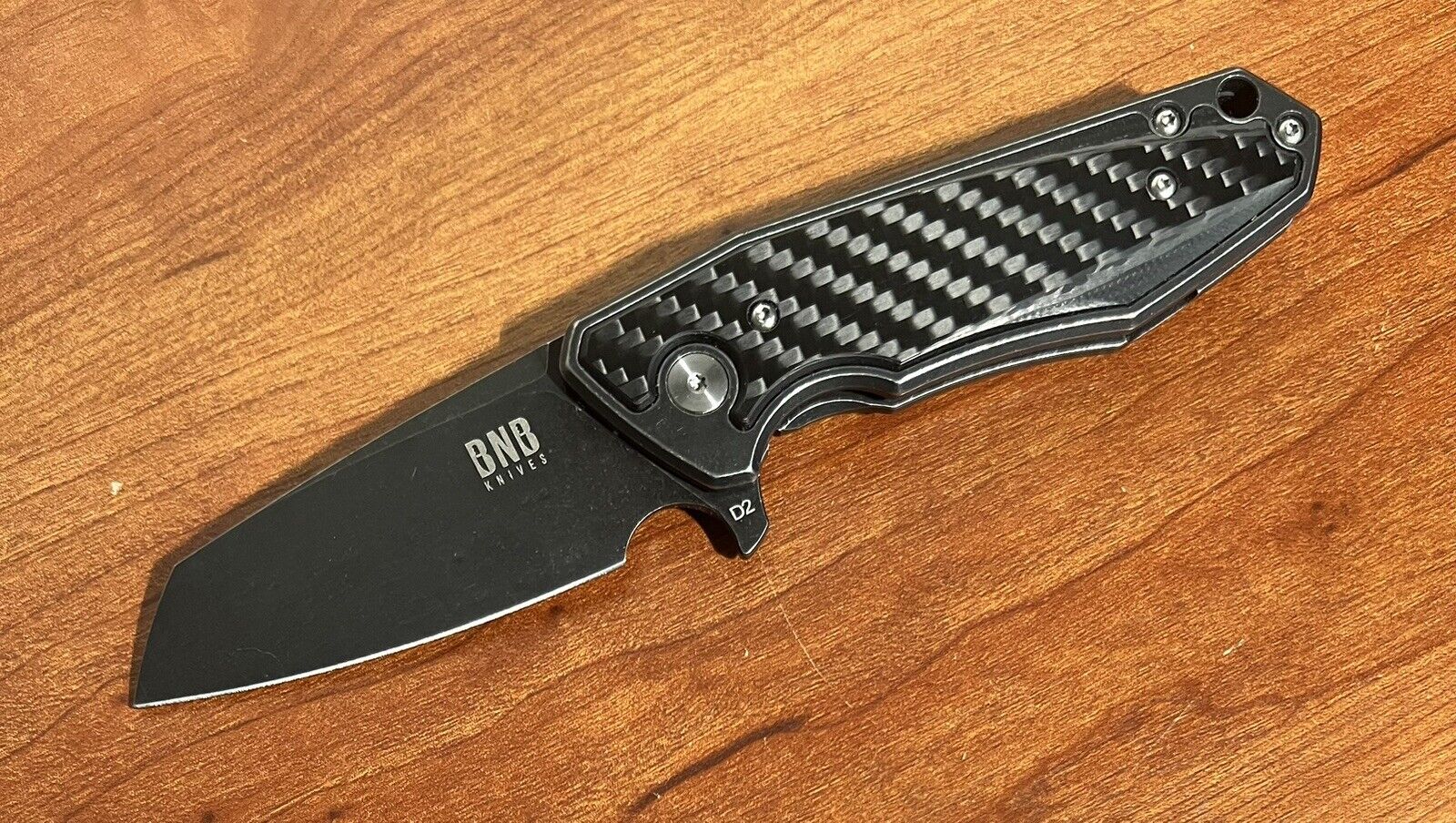 BNB Knives Pocket Knife, D2 Blade Front Flipper Utility Knife