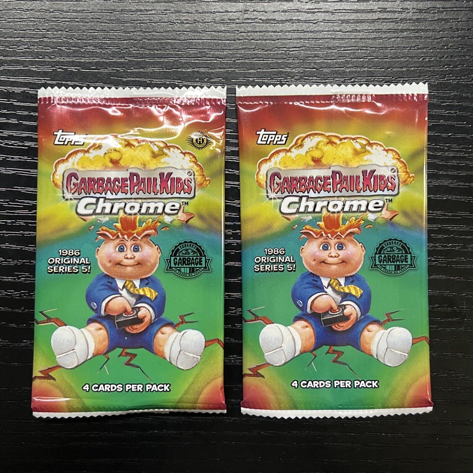 2022 Topps Garbage Pail Kids Chrome Series 5 Empty Wrappers Hobby/Retail