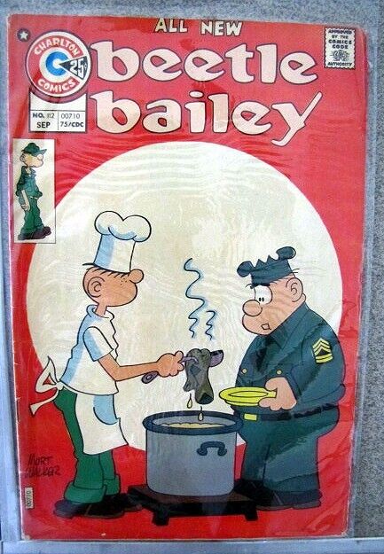 charlton comics beetle bailey #112 September  1975 Comic book Good