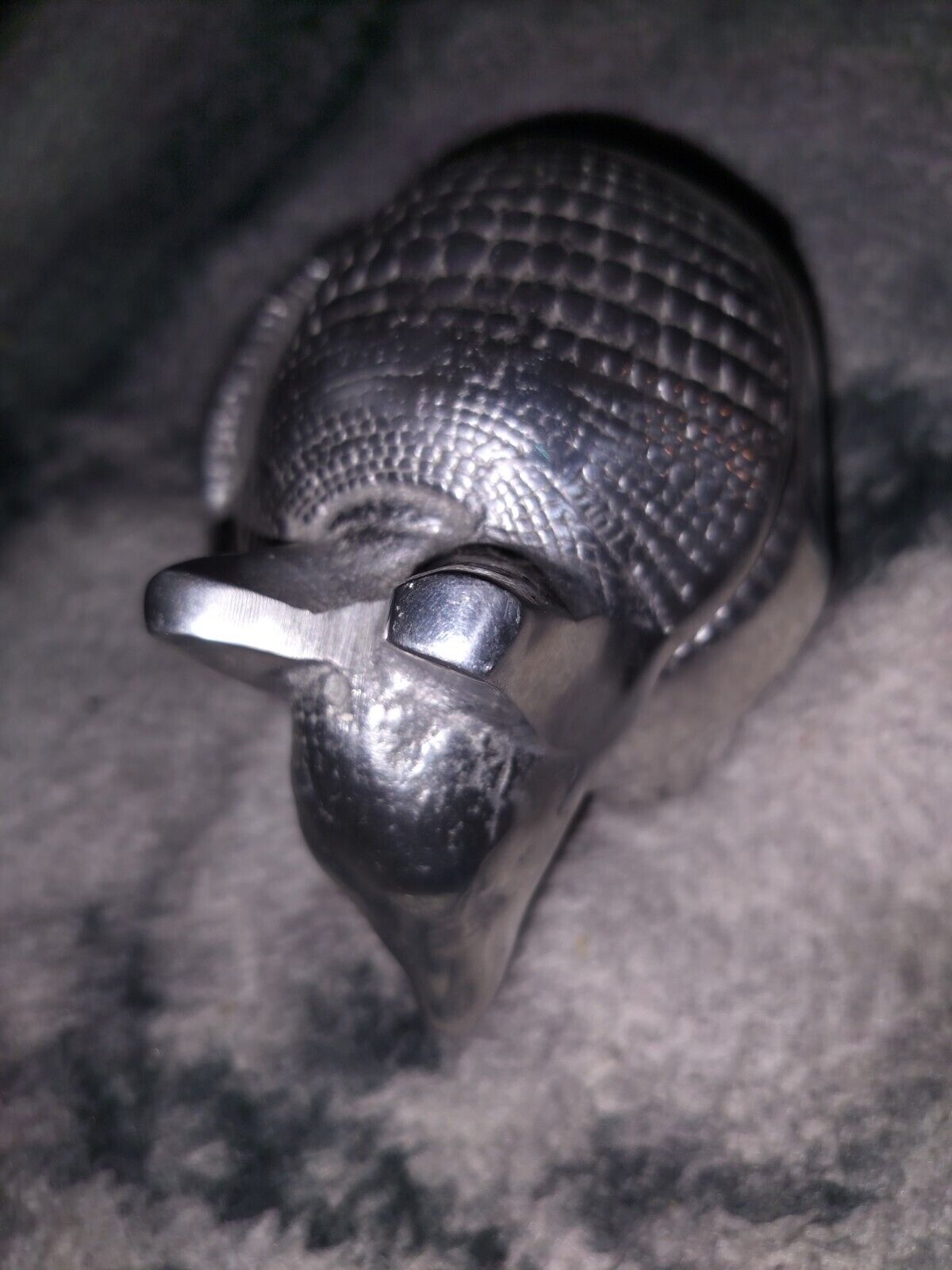 Pewter Armadillo Container