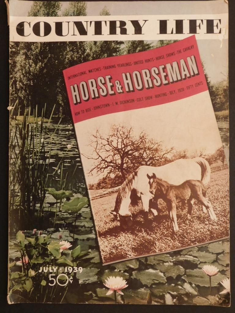 July 1939 Country Life Magazine Horse & Horseman- Horse & Dog Breeders C31F