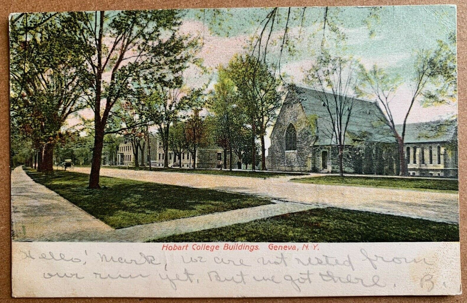 Postcard Geneva NY - c1900s Hobart College Buildings