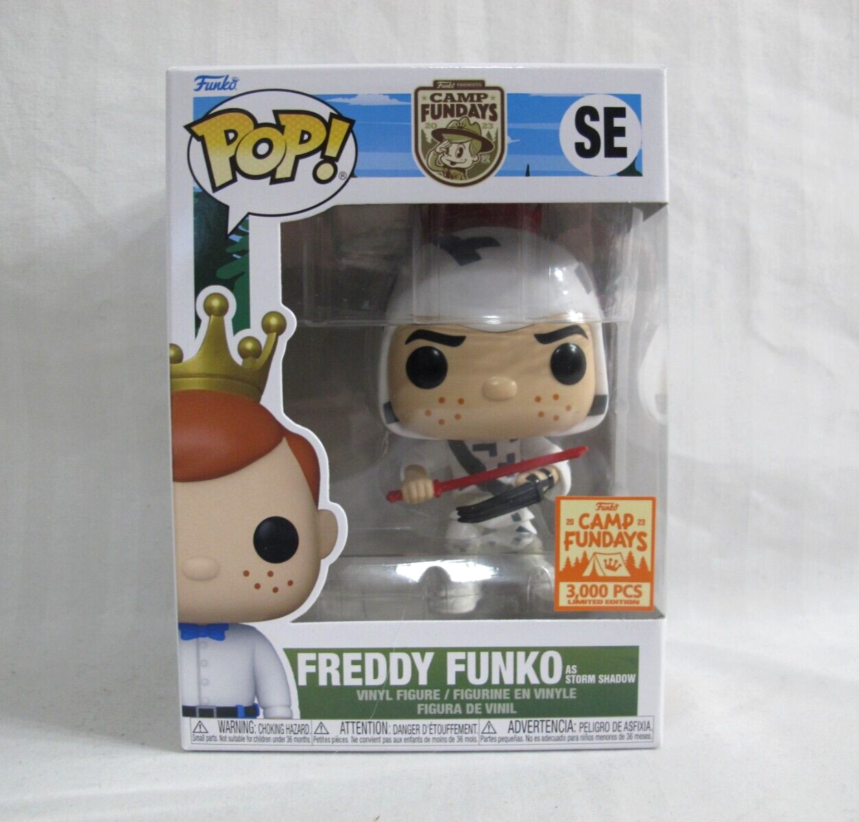 Funko Camp Fundays 2023 Box of Fun - Freddy as Storm Shadow LE 3000 - Fast Ship