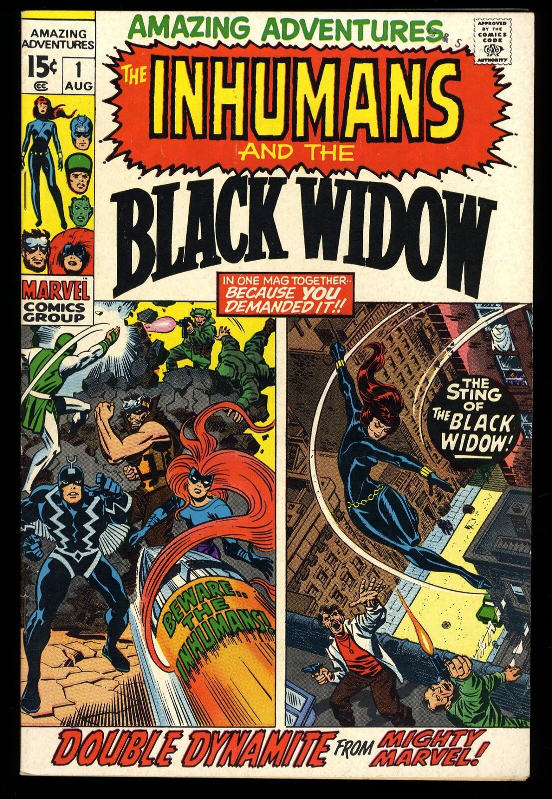 Amazing Adventures #1 VF+ 8.5 1st Black Widow Solo Marvel 1970