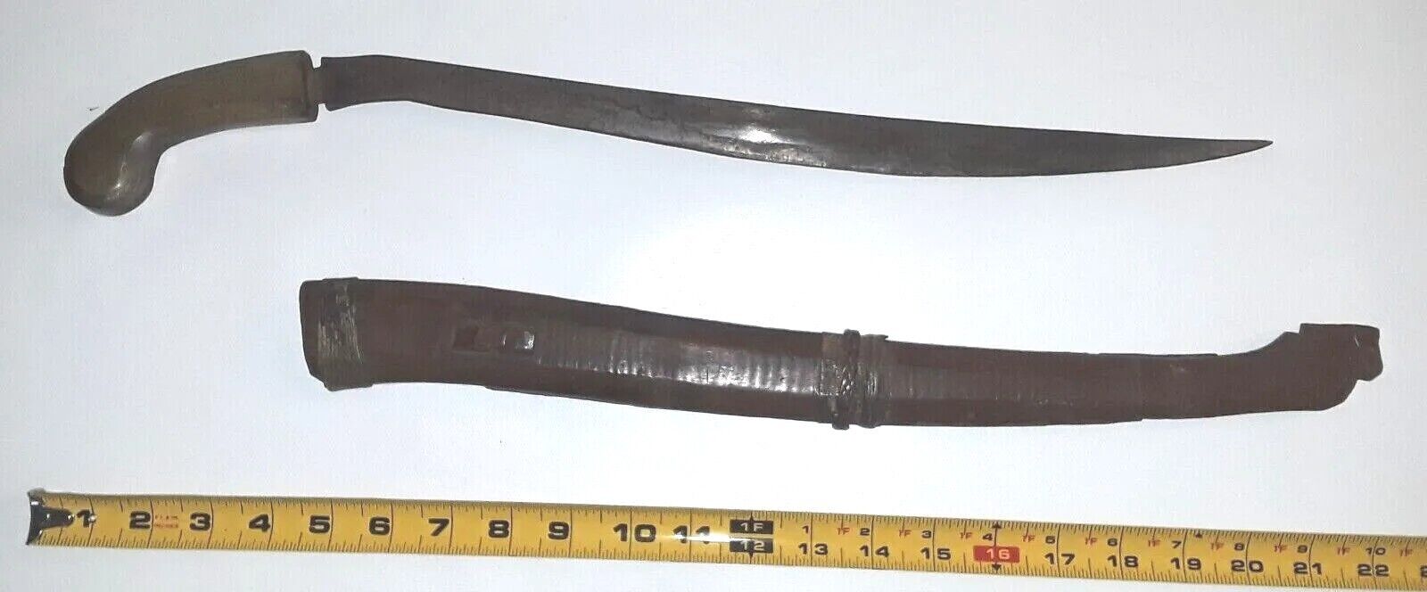 Knife Filipino sword Philippines Wood Antique Scabbard Military