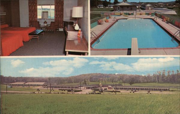 Norwich,OH Baker's Motel Muskingum County Ohio Granville Gatewood Studio Vintage