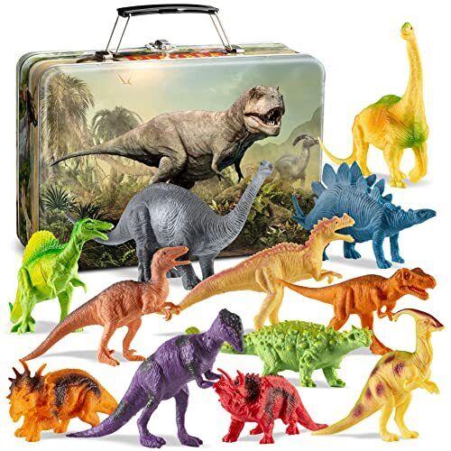 Dinosaur Toys for Kids Toys - 12 7-Inch Realistic Dinosaurs Figures