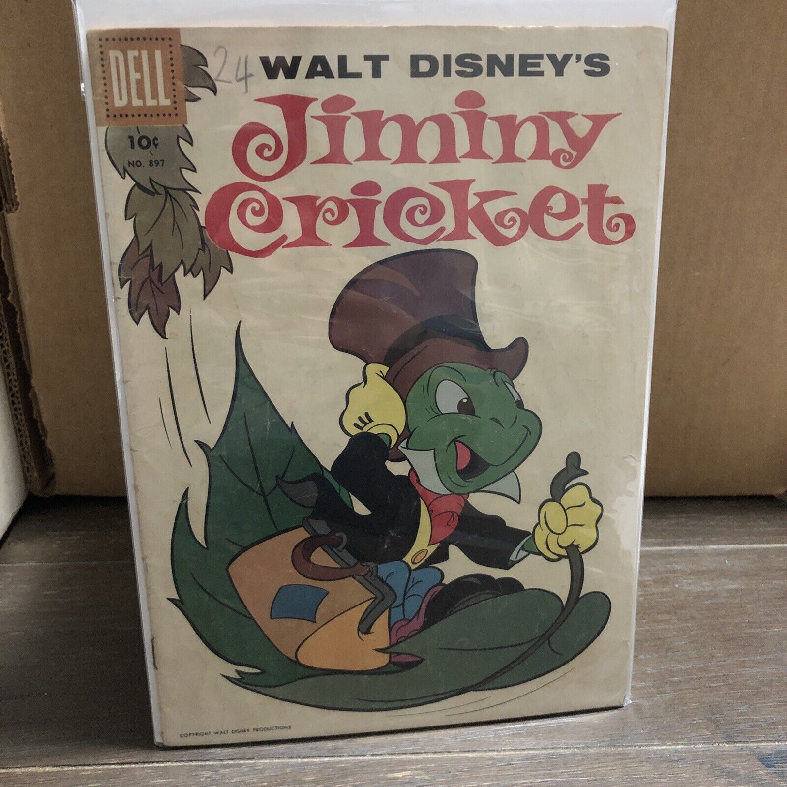 Dell Four Color #897 - Walt Disney\'s Jiminy Cricket   - 10 Cent Comic