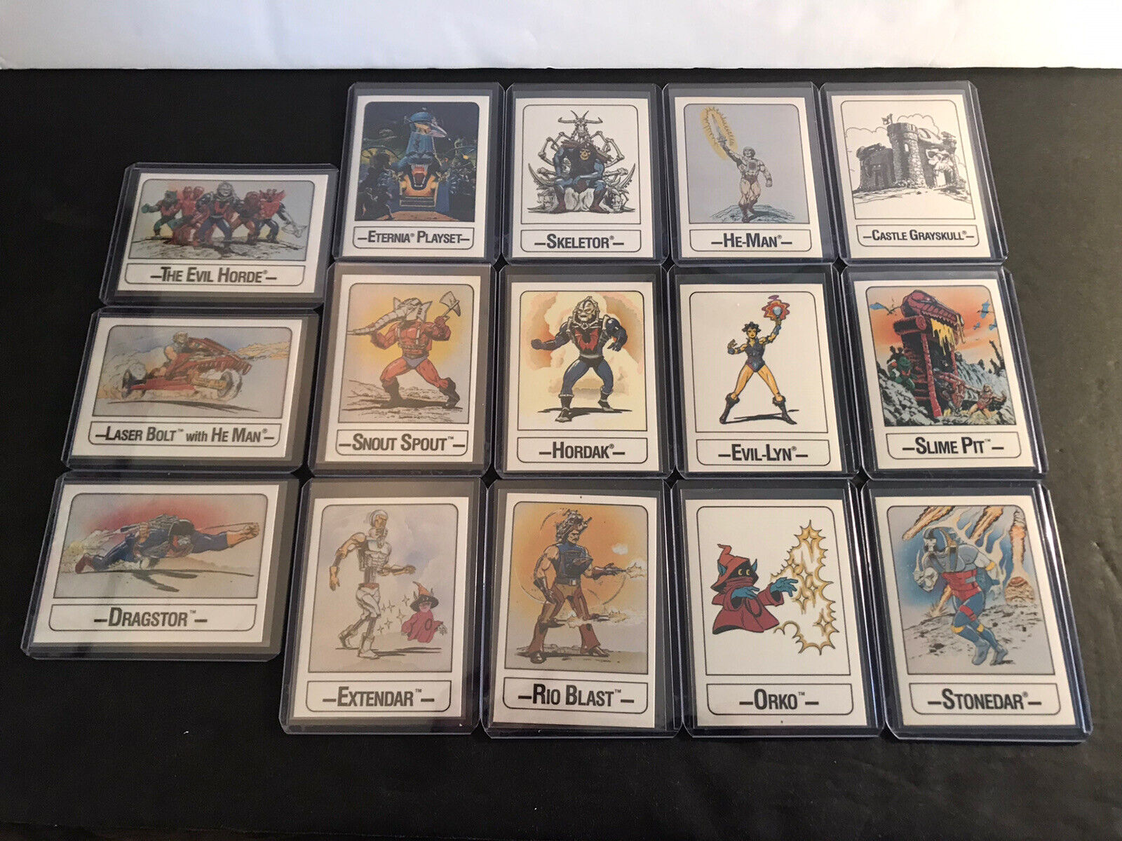 1986 Wonder Bread Masters Of The Universe Complete 15 Card Set Rare He-Man MOTU