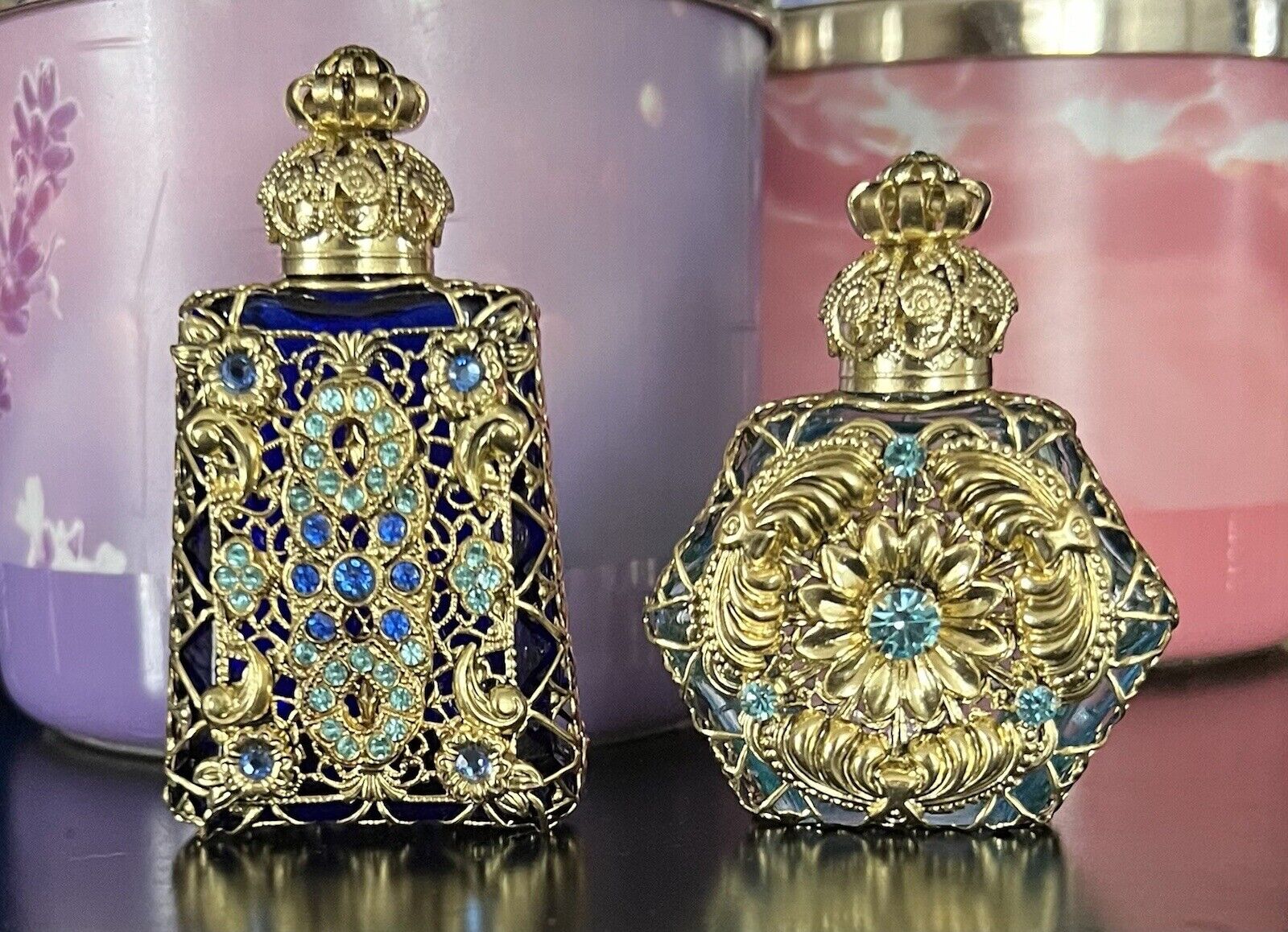 Czech Art Deco Miniature Perfume Bottles