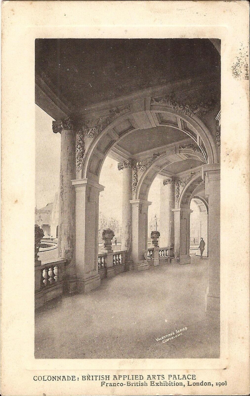 London, UNITED KINGDOM - Franco-British Exposition - Colonnade - 1908