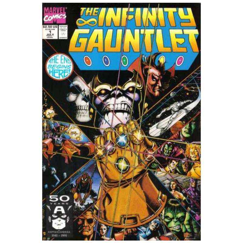 Infinity Gauntlet (1991 series) #1 in Near Mint condition. Marvel comics [y`