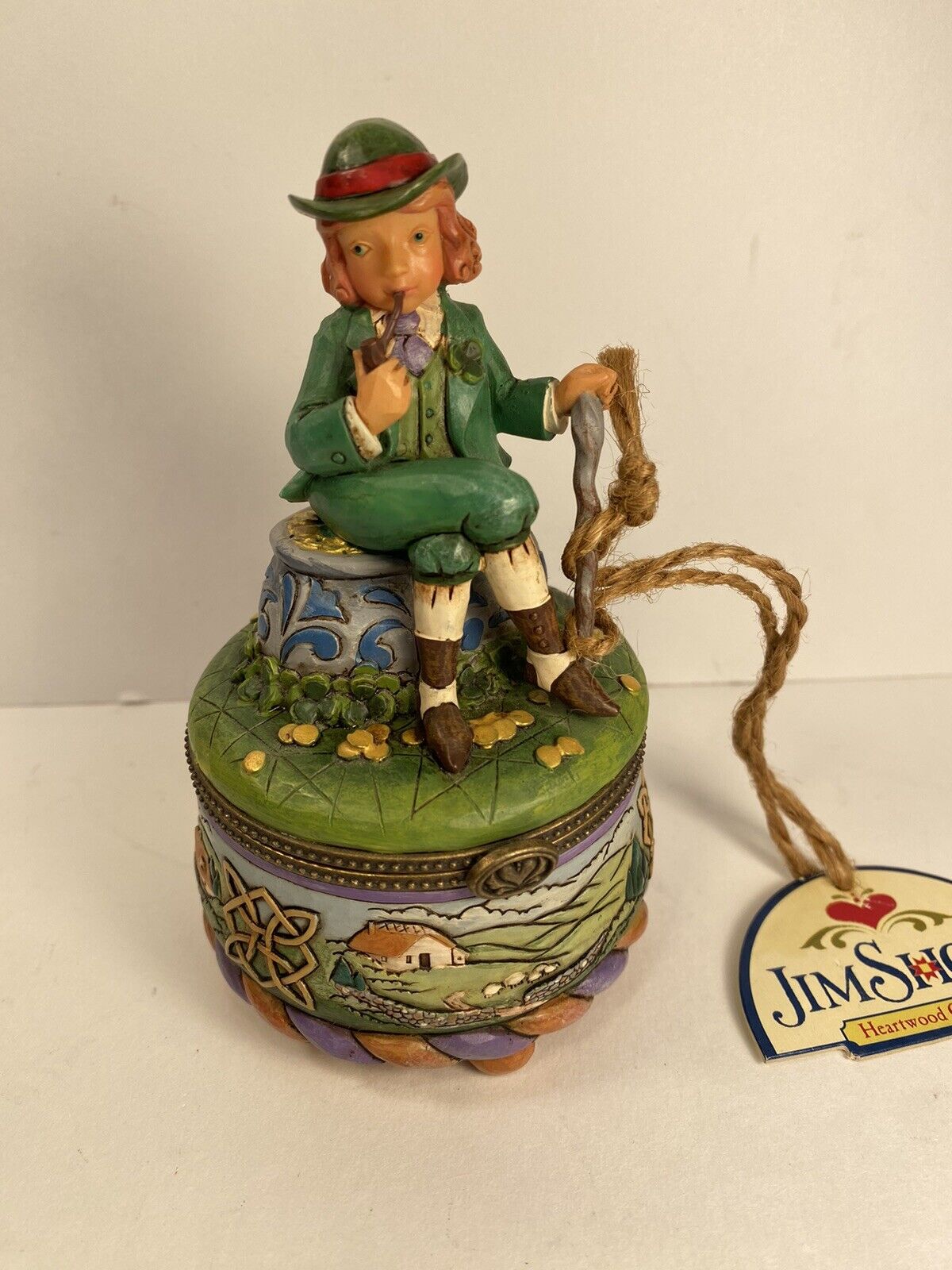 Jim Shore St Patrick’s Trinket Box “Wee Bits Of Treasure\