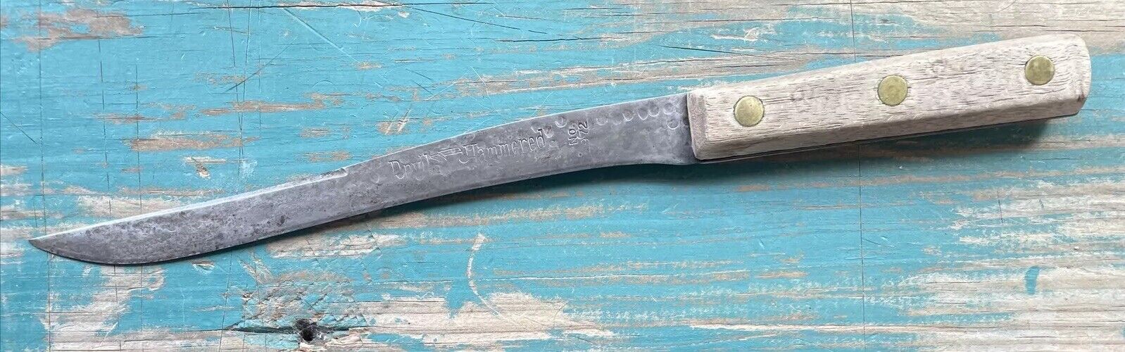 Vintage Anvil Hammered Kitchen Slicing Knife No. 972