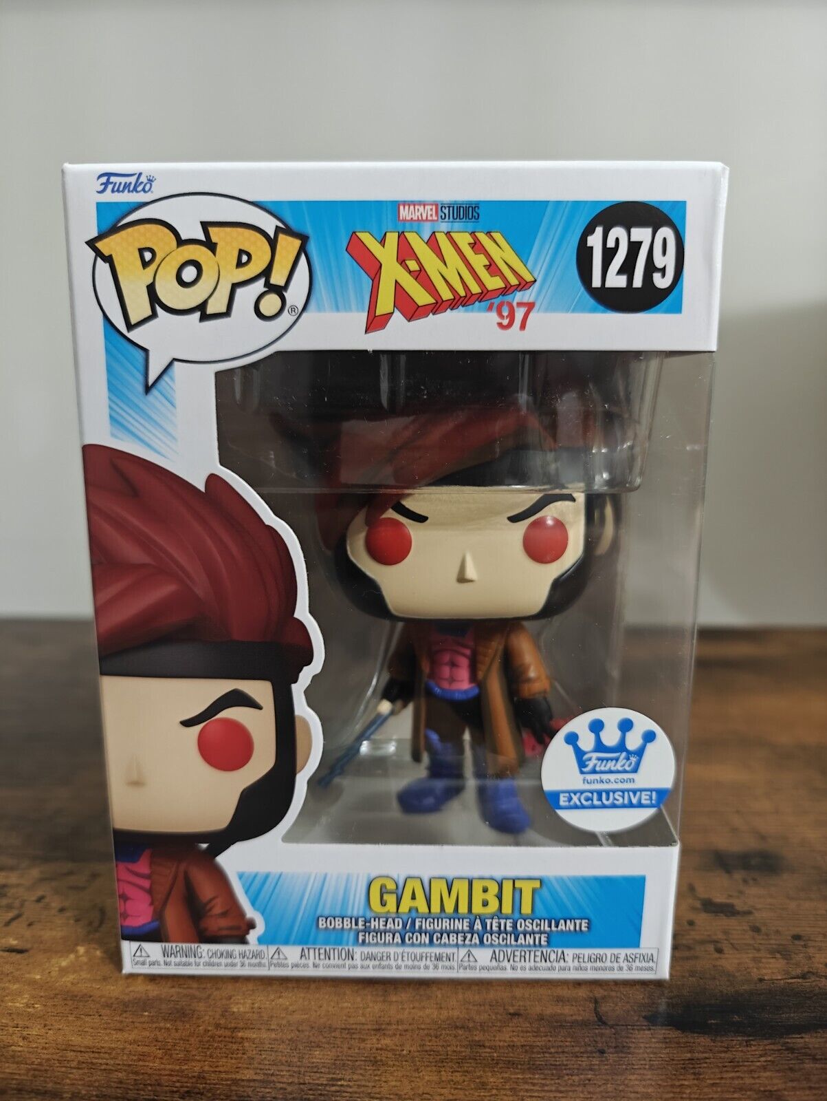 NEW Funko Pop Marvel #1279 Gambit X-Men 97 Funko-Shop Exclusive