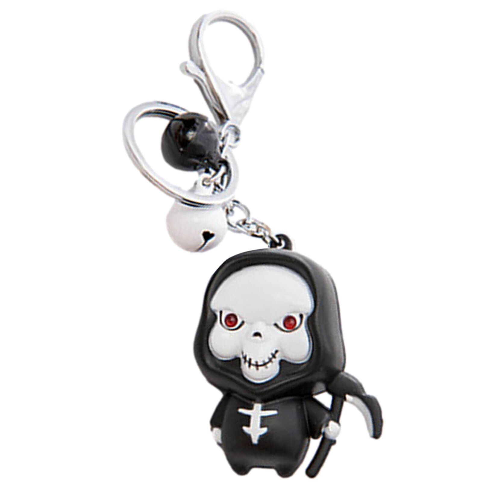 Ghost Keychain With Light With Sound And LED Light Halloween Reaper Keychain