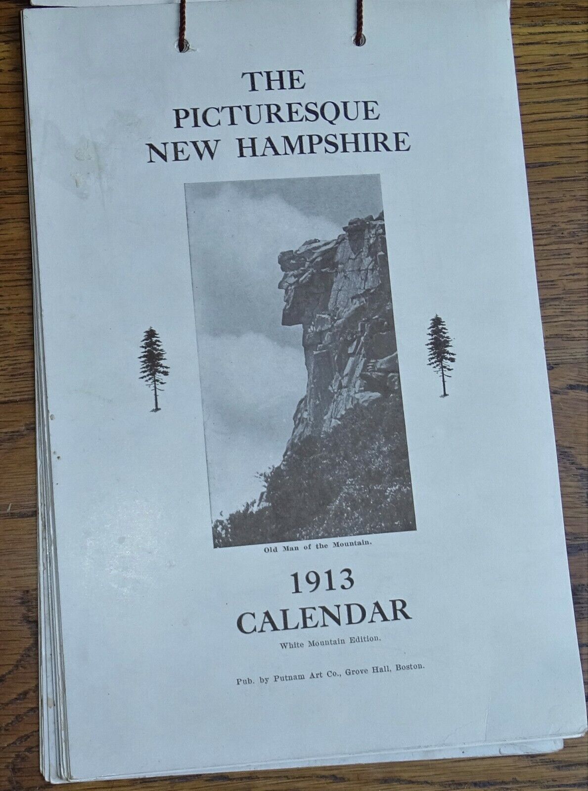 1913 Picturesque New Hampshire Calendar - White Mountains Edition