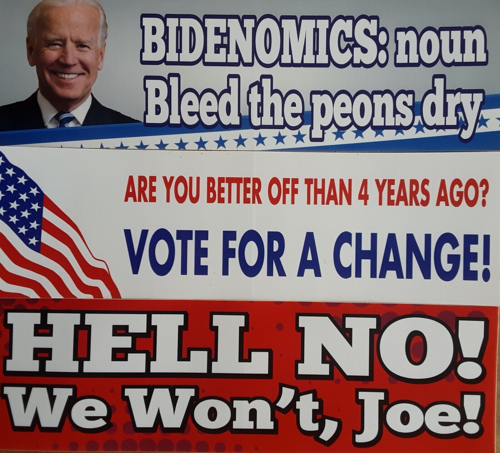 Conservative Anti-Biden/Democrat Stickers. 3 for $6.00,Ships Free  MAGA 2024