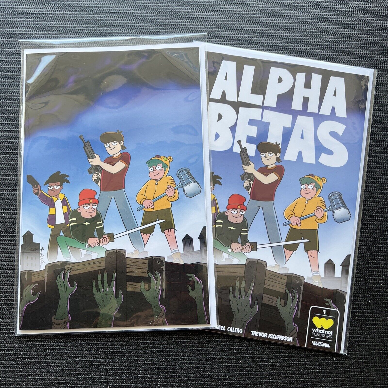 Alpha Betas #1 WhatNot Exclusive Edition Fortnite Homage Virgin Variant Set