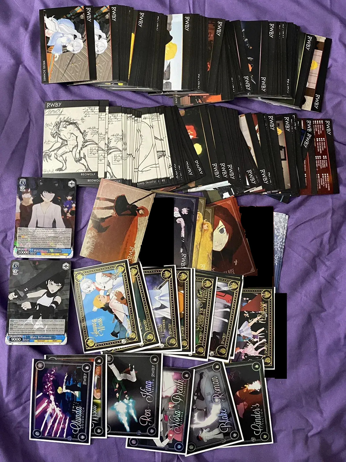 RWBY Rooster Teeth Collector ~195 Trading Cards Collection 2016 (Gold & Holos)