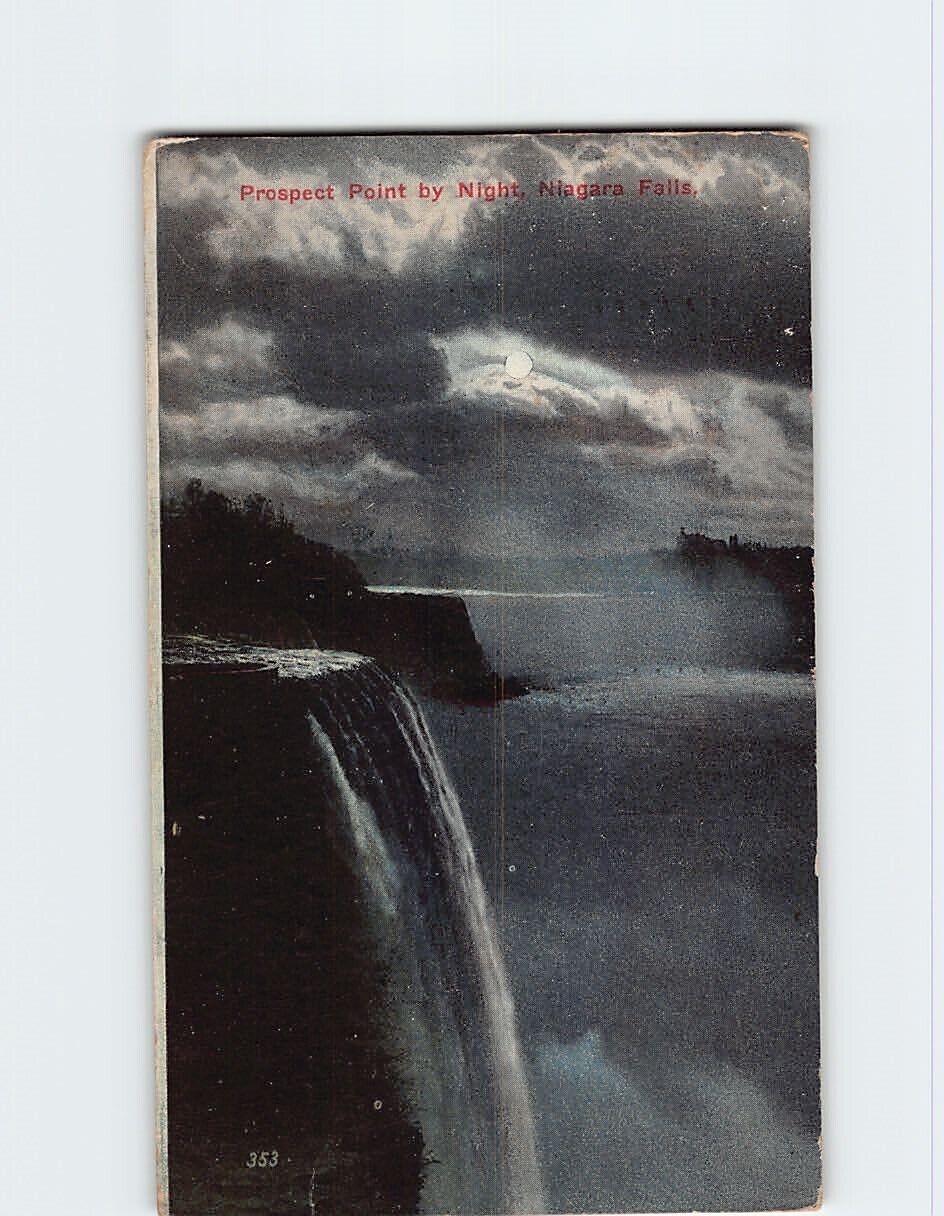 Postcard Prospect Point by Night, Niagara Falls