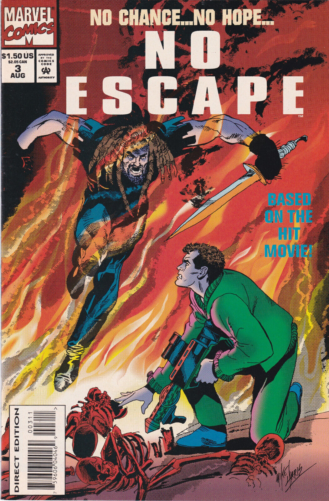No Escape #3 Mini (1994) Marvel Comics, High Grade, Based on the hit Movie