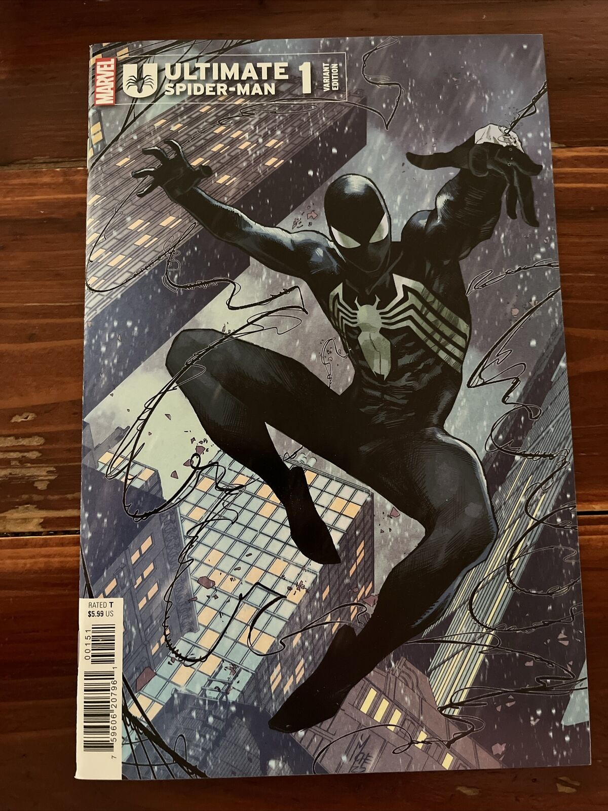 Ultimate Spider-Man #1 2024 - Black Symbiote Costume Tease Variant First Print