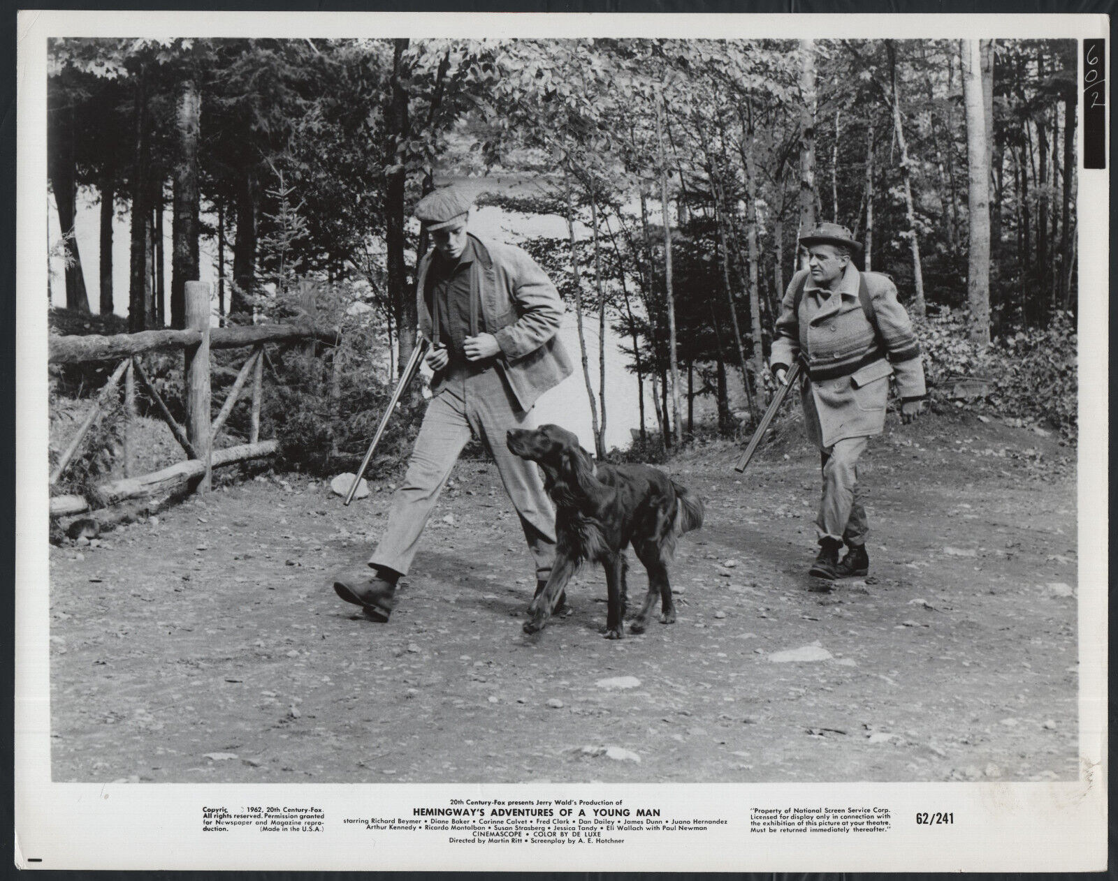 RICHARD BEYMER ARTHUR KENNEDY in Hemingway\'s Adventures Of A Young Man \'62 DOG
