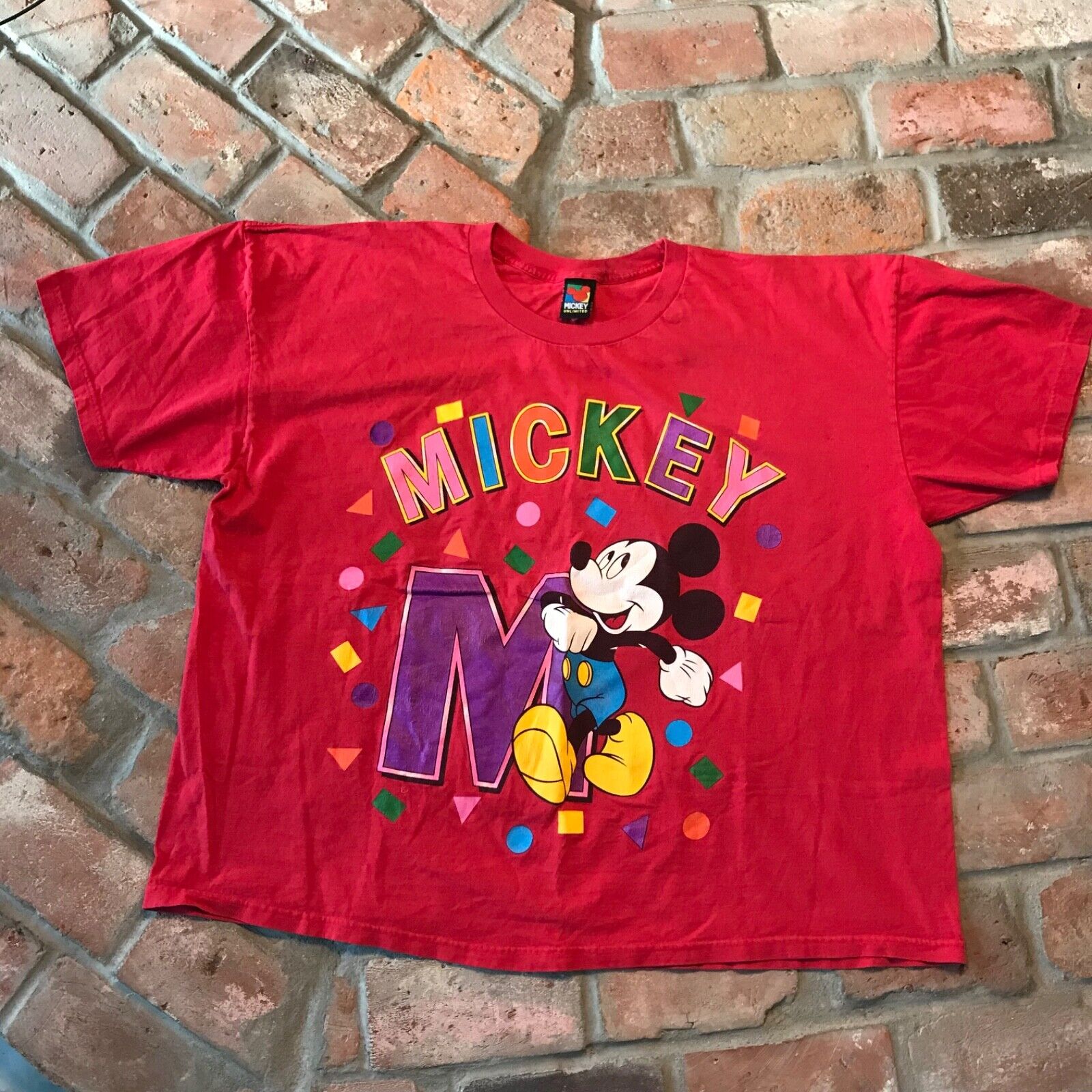 Vintage Mickey Unlimited. Tag size faded.