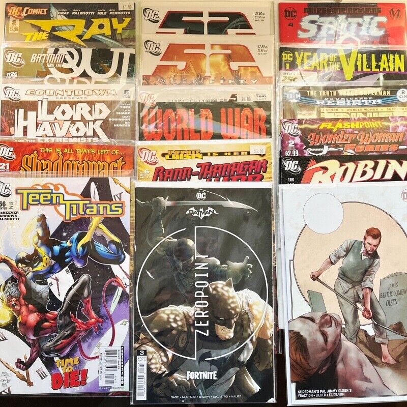 DC Mixed Lot of Comics - Lord Havok, Teen Titans, Robin, Static, World War