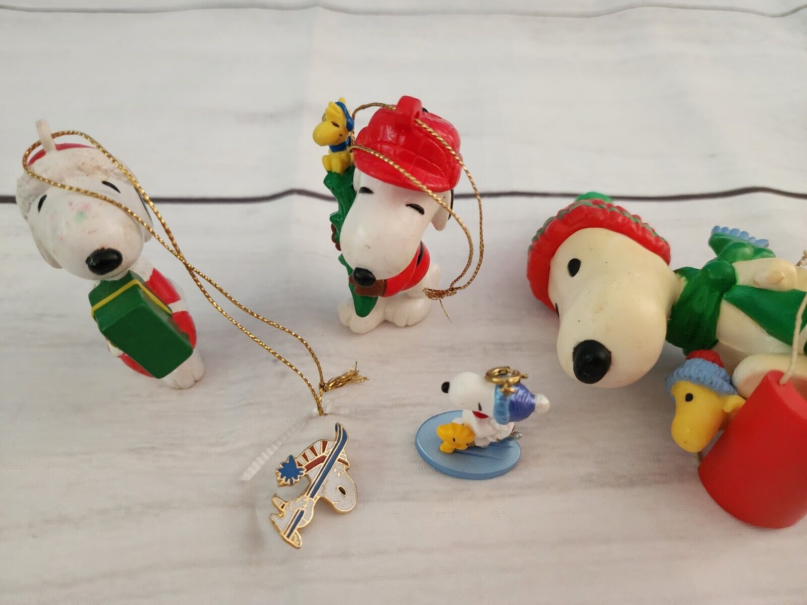 Mixed Lot Of Peanuts Snoopy And Woodstock Christmas
