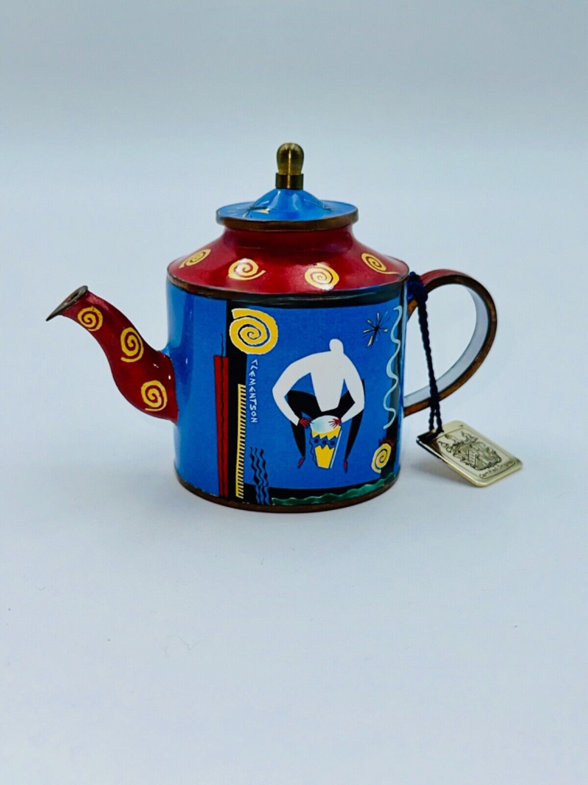 Miniature Enamel Teapot From Charlotte di Vita - The Drummer By Clementson