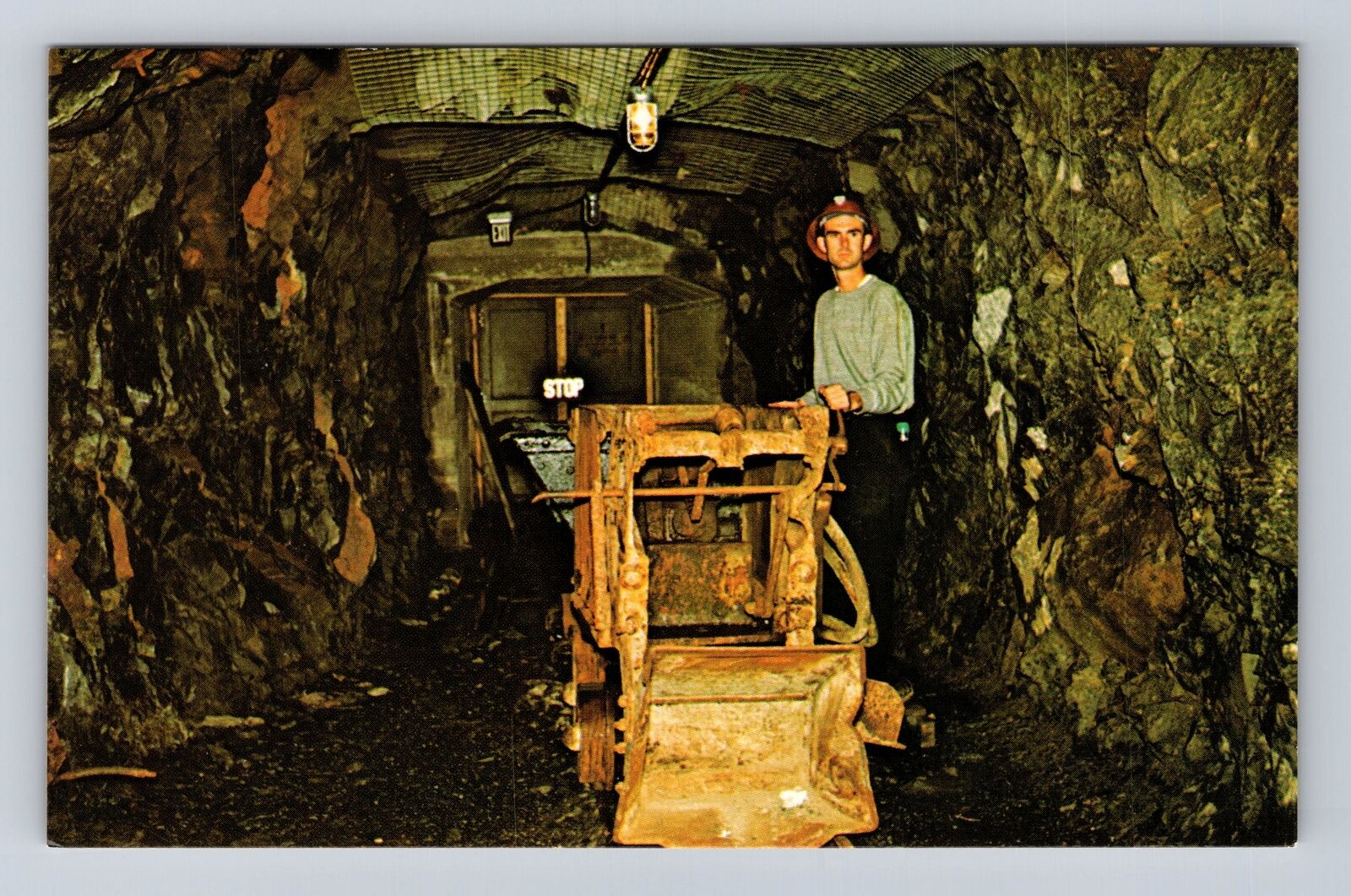 Sudbury ON-Ontario Canada, Underground Mining Model Mine Vintage Postcard