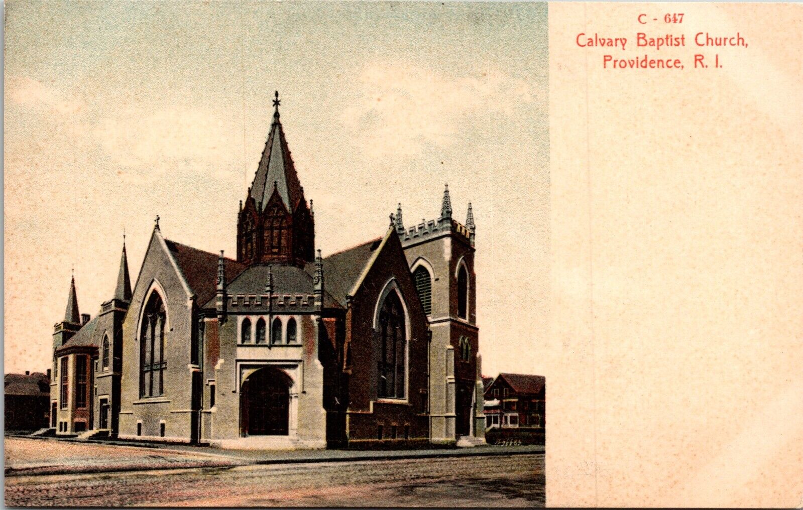 C - 647 Calvary Baptist Church, Providence, R. I.