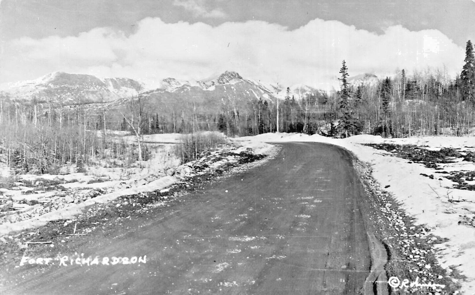 FORT RICHARDSON ALASKA~1940-50s ROBINSON REAL PHOTO POSTCARD