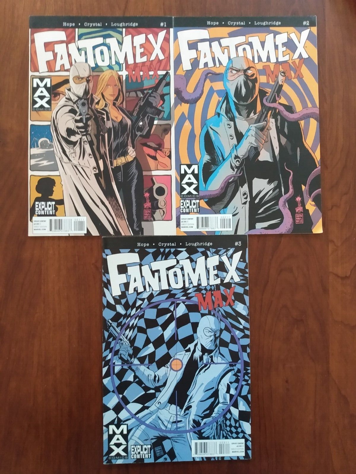 FANTOMEX MAX #1, 2, 3 - MARVEL - Francavilla cover hit series 2013 Uncanny X-men