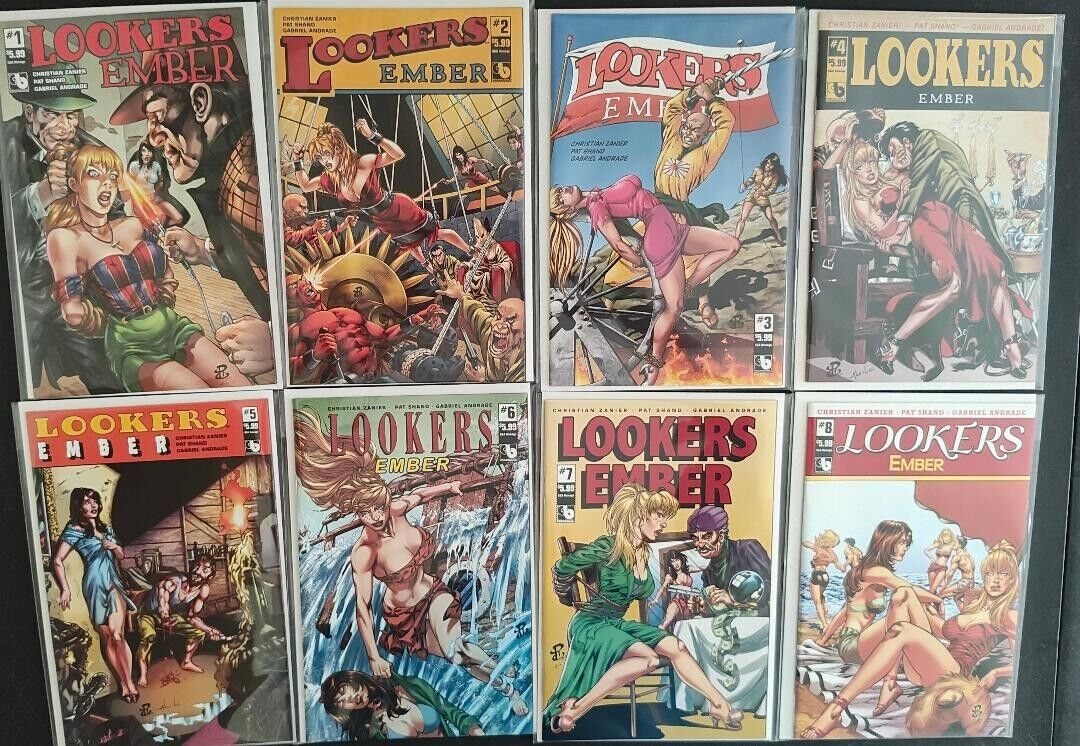 Lookers Ember Set of 8 Good Girl Art Homage Variant Covers by Renato Camilo  NM