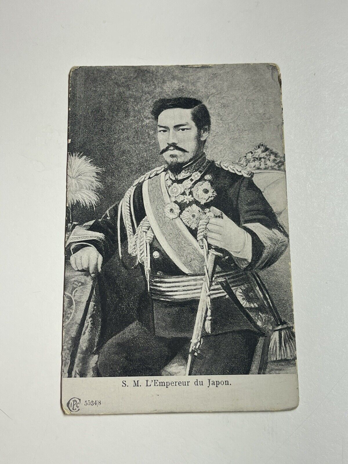 Vintage Postcard Emperor Meiji Mutsuhito Portrait, Japan, 1910s