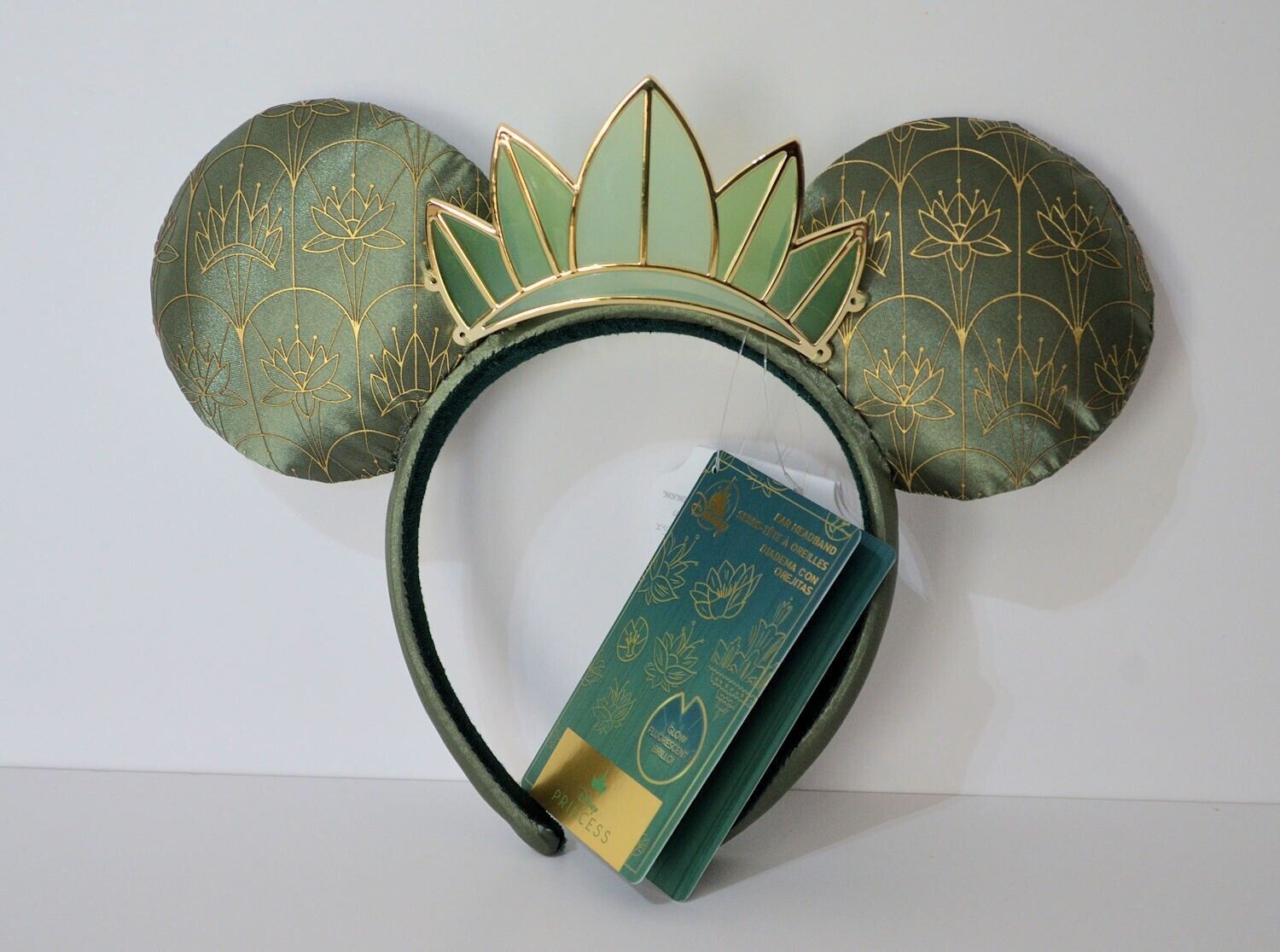 2024 Disney Parks Tiana’s Bayou Adventure Princess Tiana Ear Headband In Hand