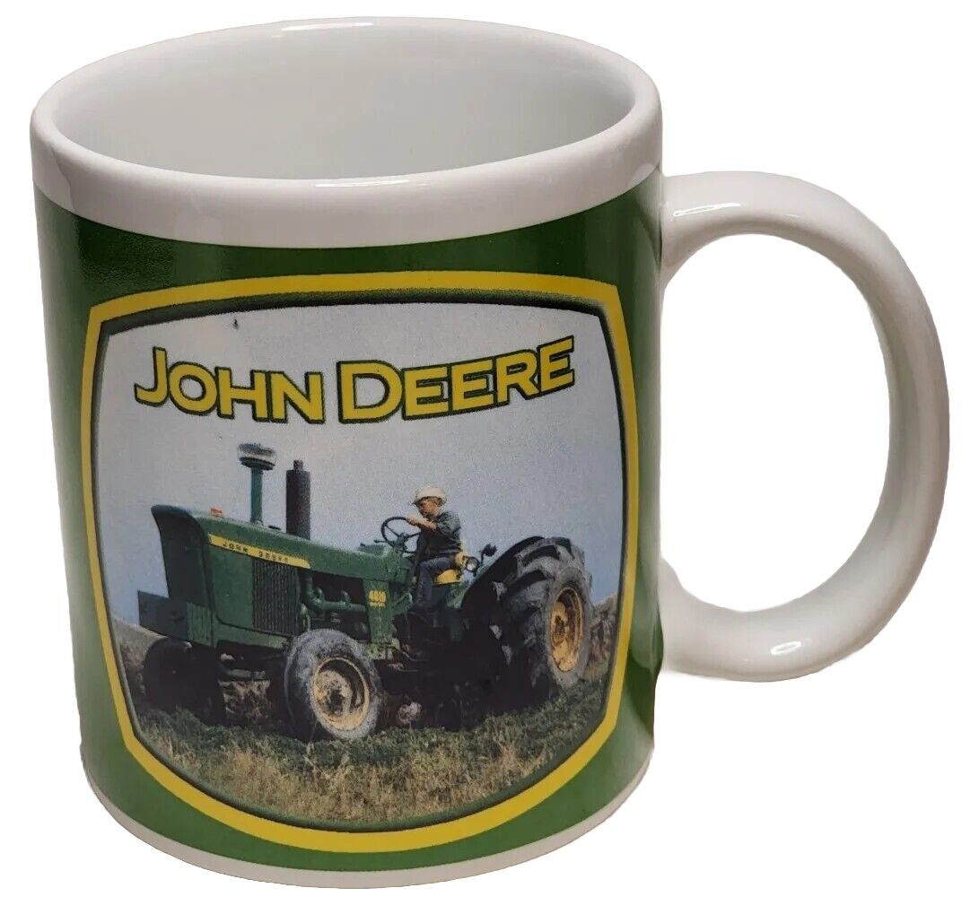 Vtg John Deere Tractor Coffee Mug Cup Green Farm Country Collectible Replacement