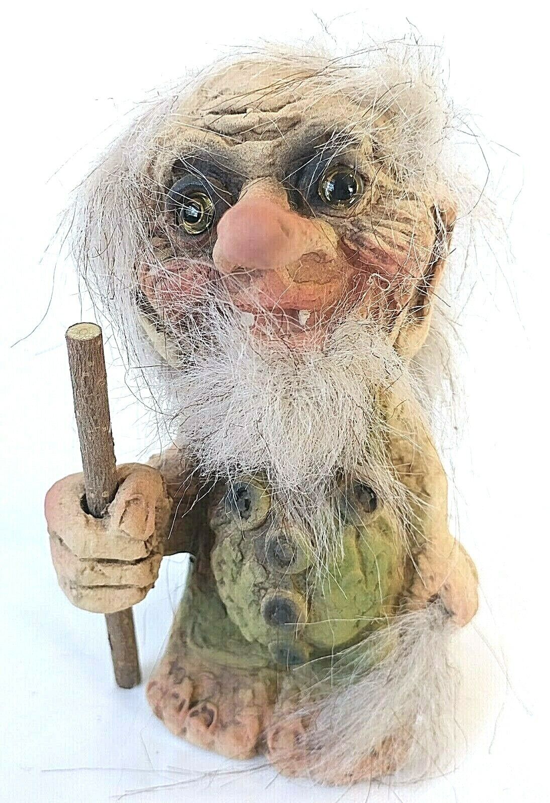 Ny Form Troll with Walking Stick 4.5 inches tall  #008 New with Tag  Norwegian