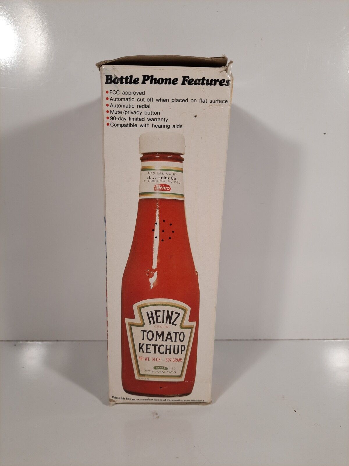RARE NEW Vintage Heinz Tomato Ketchup Bottle Phone w/  Box & Instructions NEW