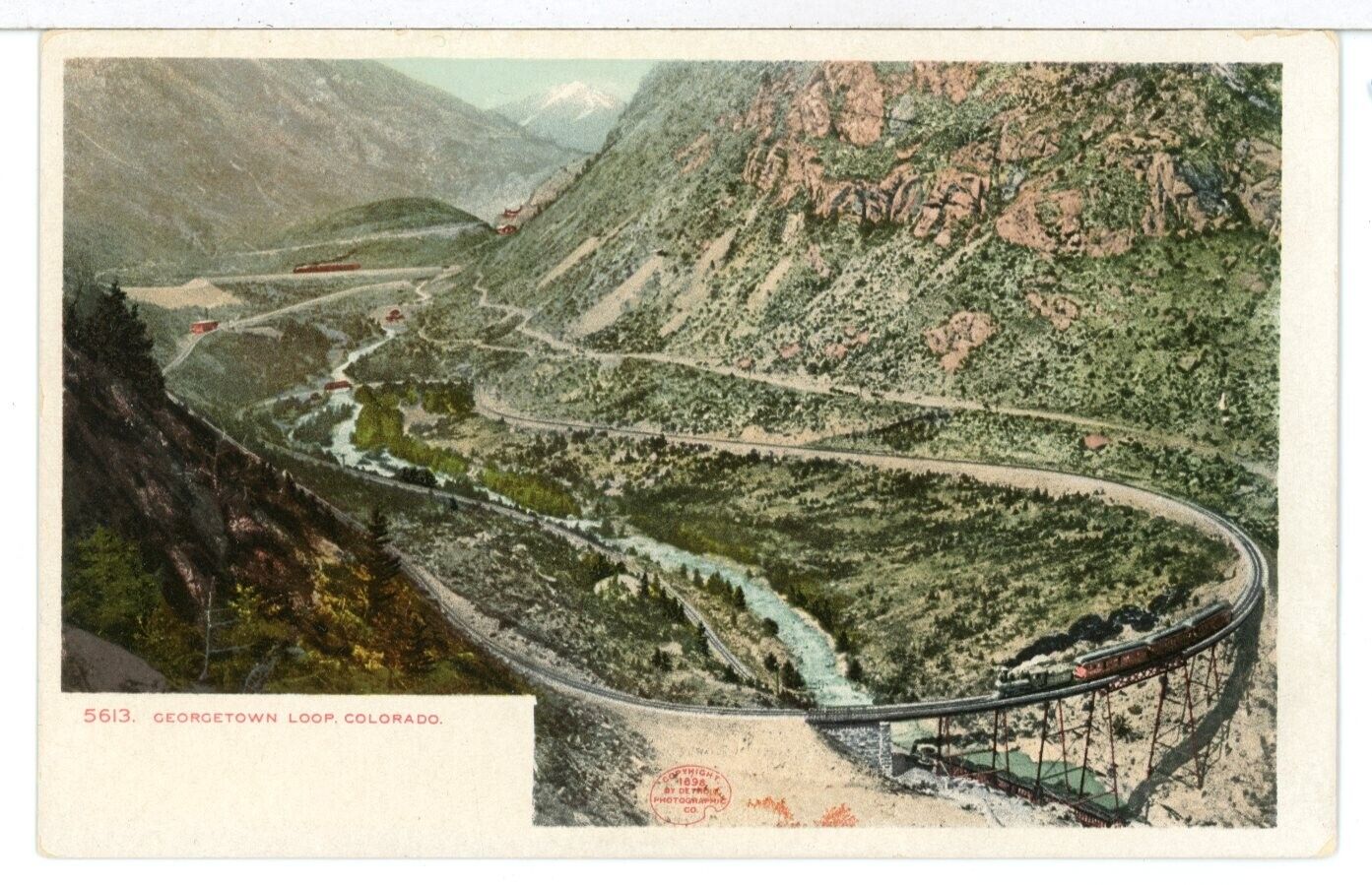 1898 - GEORGETOWN LOOP, Colorado, UDB Detroit Publishing Postcard