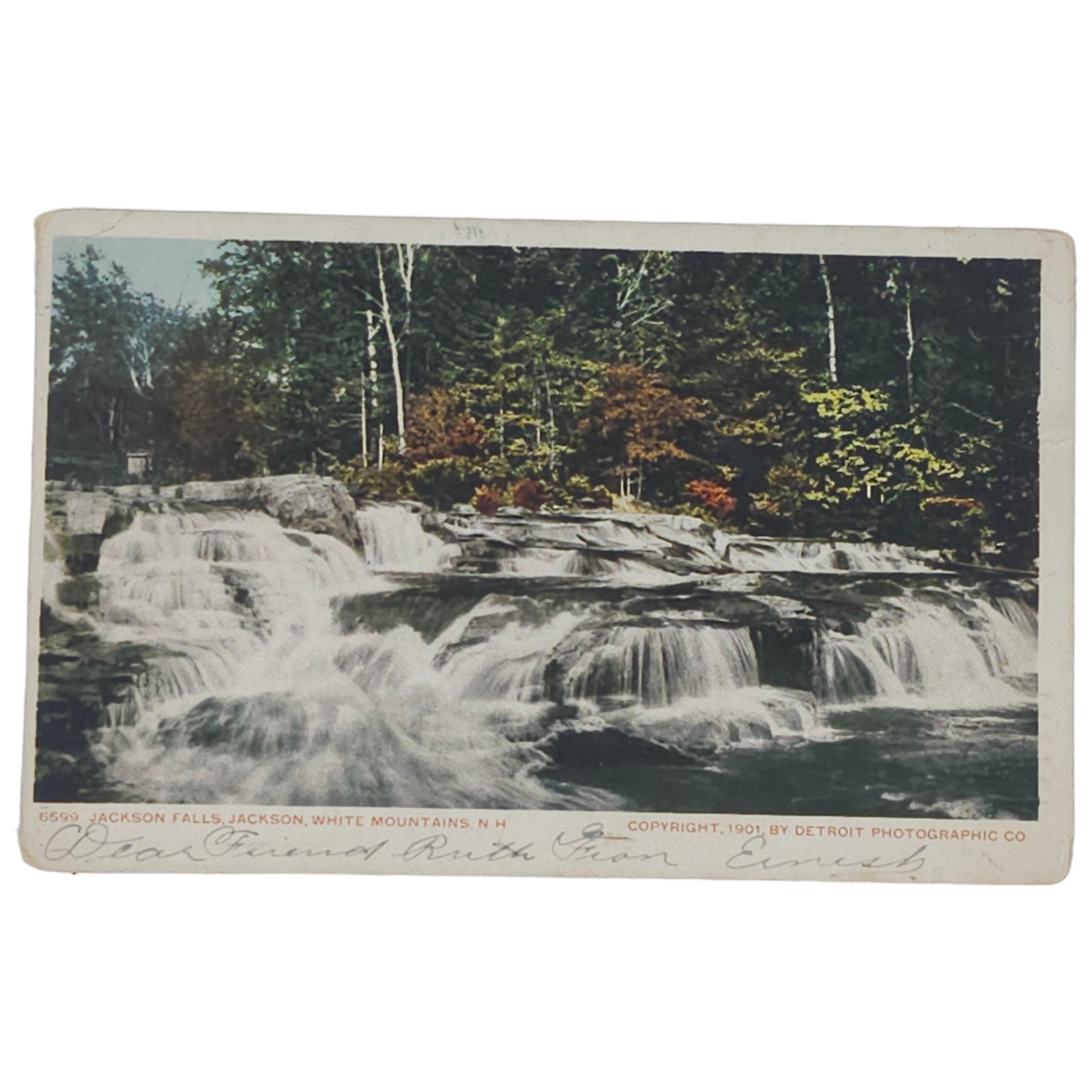 1906 Jackson Falls Jackson White Mountains N.H. Postcard Vintage New Hampshire