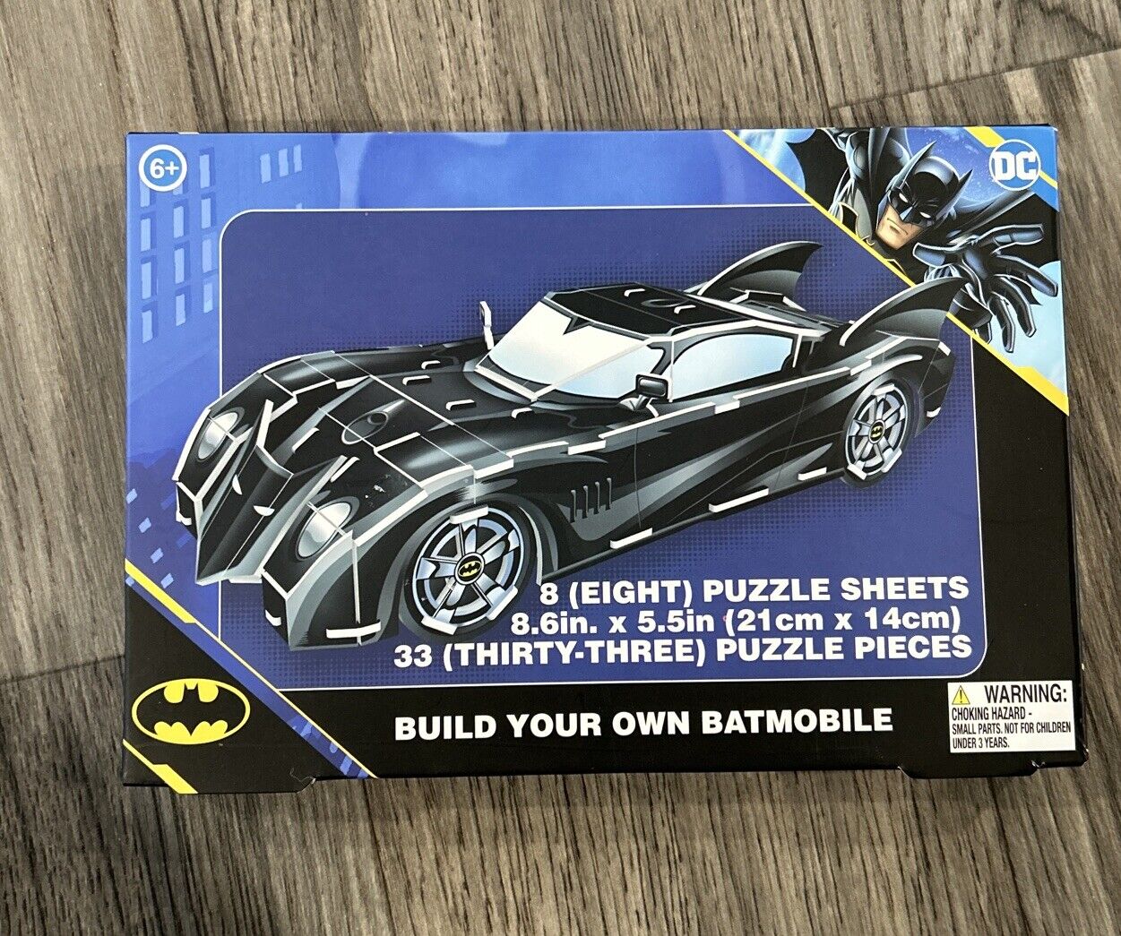 DC Batman\'s Batmobile Build Your Own 3D Puzzle New Sealed NOS 2022